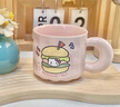 可爱fufu生日蛋糕马克杯带盖勺陶瓷杯送女生高颜值有意义生日礼物 小猪生日蛋糕杯+盖+勺1个350ml 实拍图