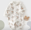 乖奇熊婴幼儿长袖连体衣服春秋季男女宝宝纯棉哈衣爬服家居服薄款睡内衣 实拍图
