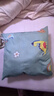 双面抱枕正方形沙发靠垫套床头靠背含芯腰枕靠枕套 颜色图案随机 含枕芯 1个 实拍图