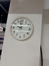康巴丝（Compas）挂钟客厅静音简约客厅石英钟表挂墙时钟 c2855 金色 26cm直径 实拍图