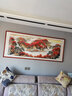 迅典国画山水画鸿运当头挂画客厅装饰画办公室字画风水画沙发背景墙画 O款【鸿运当头】 【推荐】实木带框203*83CM(有机玻璃） 实拍图