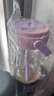 600ml花茶吸管杯郁金香杯大容量塑料水杯高颜值茶水分离便携杯子 粉色 实拍图