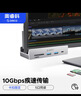 奥睿科（ORICO）Type-C分线器USB3.2Gen2hub扩展坞10Gbps集线器铝合金卡扣式 台式笔记本延长线 MH5PC银色 实拍图
