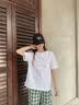 名创优品（MINISO）白色短袖t恤女2026新款夏季穿搭小个子打底衫宽松纯棉正肩上衣服 实拍图