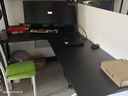 久丞家具转角电脑桌学生家用书桌双人书架一体组合桌卧室拐角L型电竞桌子 【加厚16mm桌面】黑色左转角 180x120x74cm 实拍图