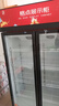 格点大容量饮料柜商用冰柜直冷藏展示柜酒水柜纯风冷无霜保鲜柜超市玻璃门冰箱立式啤酒柜 双门下机组风冷 360°循环速冷款 实拍图