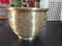 上善若水黄铜百福铜缸全聚宝盆摆件马年吉祥铜器铜聚财缸摆件全黄铜米缸 一缸金【百福款】中号 320g 实拍图