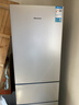 海信216L三门小冰箱二级能效直冷银色小户型软冷冻精储租房宿舍电冰箱BCD-216S1RNKQD 实拍图