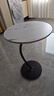 胡桃边几小桌子茶几沙发小圆桌客厅角几置物桌床头桌 白理石-碳钢黑架【稳固承重】 实拍图