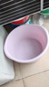 百易特泡脚盆泡脚桶按摩足浴好物过小腿保温养生加厚大洗脚桶洗脚盆家用 槿紫色【凸点按摩】 实拍图