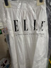 ELLE【明星同款】花边塞纳风铃小白裙女2026夏新款a字半身裙伞裙 白色 S 实拍图