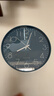 北极星（POLARIS）挂钟客厅钟表挂墙家用时钟现代简约大气挂表时尚14英寸石英钟蓝色 实拍图