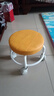 【京喜甄选】椅子万向轮美缝凳子带轮旋转擦地矮凳美甲修脚凳滑轮 儿童凳-橘色款 实拍图
