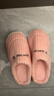 小熊小兔踩屎感棉拖鞋女士厚底防滑冬季外穿居家情侣保暖学生男 小熊小兔棉拖-粉色 38-39 适合37-38 实拍图