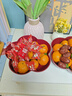 光多拉乔迁之喜果盘新居搬家入宅仪式用品装饰布置客厅红色水果盘2个装 实拍图