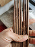 双枪鸡翅木筷子 中式分色筷 一人一筷家用无漆实木筷子5双装 实拍图