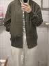 新款飞行员户外外套男短款宽松大码工装棒球服男士春秋款休闲夹克 军绿色 L 【建议120-140斤】 实拍图