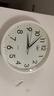 康巴丝（Compas）挂钟客厅 静音钟表客厅石英钟表挂墙时钟 C2866 白色 30.5cm直径 实拍图