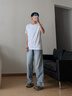 森马（Semir）森柔|牛仔裤男夏季宽松凉感薄款直筒裤2026新款水洗109926124104 实拍图