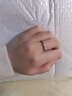 BJYLS999足银满天星戒指女小众设计感轻奢食指戒素圈磨砂纯银尾戒礼物 S999足银材质（标刻足银999） 实拍图
