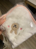 【洁丽雅同厂】婴儿刺绣小方巾超柔新生宝宝儿童洗脸巾24*24cm 体验装1条 实拍图