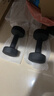 Keep哑铃男士健身家用彩色浸塑环保手铃亚铃肌肉训练墨灰色5kg*2 实拍图