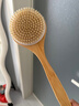 Creative art洗澡刷搓背刷 搓澡神器后背沐浴刷长柄双面干刷硬毛软毛猪鬃毛刷 实拍图