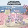 奥仕龙x迪士尼联名自行车儿童3-6岁小孩单车4-8岁公主款儿童自行车 冰雪奇缘-艾莎【可折叠/一体轮】 16寸 适合100-120cm 实拍图