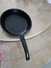 【亏本清仓】韩式麦饭石色不粘锅平底锅铁锅电磁炉不带盖 黑色小煎锅 16cm 实拍图