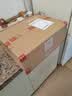 优衣库棉质宽松衬衫/长袖女装衬衣483880 62 粉蓝色(条纹) 3XL 实拍图