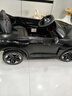 星辰皓奥迪儿童电动车四驱汽车遥控四轮宝宝玩具车可坐人童车RSGT 黑色+四驱+遥控+摇摆+皮座+软轮 实拍图