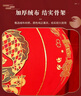 初奥大红灯笼大门挂的2026新年装饰春节元旦装饰品植绒布节庆年货led 一对80#【荐店面/阳台】+灯 48cm 实拍图