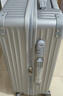 SOO行李箱多功能箱包拉杆箱学生大容量旅行密码箱皮箱杯架银色28英寸 实拍图
