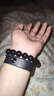 峨眉山黑曜石手串海蓝宝手串水晶补水情侣手链送对象母亲节礼物 实拍图