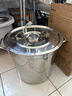 全适不锈钢桶带盖加厚大汤锅米桶卤水桶30*30cm食堂酒店餐饮商用厨具 实拍图