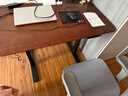 华菲丽【政府补贴】实木电动升降桌电脑桌台式电竞桌书桌办公可升降桌子 单电机实木胡桃色 100*60【免费送装】 实拍图