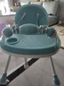 三条小鱼宝宝餐椅多功能可折叠便携儿童餐桌椅婴幼儿小孩可调节吃饭桌座椅 牛油果绿【折叠+万向轮+调节】 实拍图
