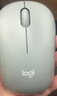 罗技（Logitech）M221 轻音鼠标 无线鼠标 办公鼠标 对称鼠标 带无线微型接收器 薄荷绿 实拍图