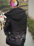 鸭鸭（YAYA）羽绒服男士中长款2026年冬季最新款潮流渐变色加厚防寒青少年外套 黑色 L (175) 实拍图