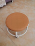 【京喜甄选】椅子万向轮美缝凳子带轮旋转擦地矮凳美甲修脚凳滑轮 儿童凳-咖色款 实拍图