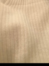 科蒙博卡秋冬高领羊毛衫女纯色百搭保暖毛衣套头打底针织衫 白色 M 实拍图