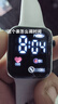 其他品牌高颜值LED手表时尚方形学生科技感超强夜光数字个性运动 白色 实拍图
