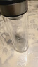 【京东物流配送】高硼硅双层玻璃杯大容量泡茶杯水杯子茶水分离杯 【双层加厚】茶杯350ml1只 实拍图