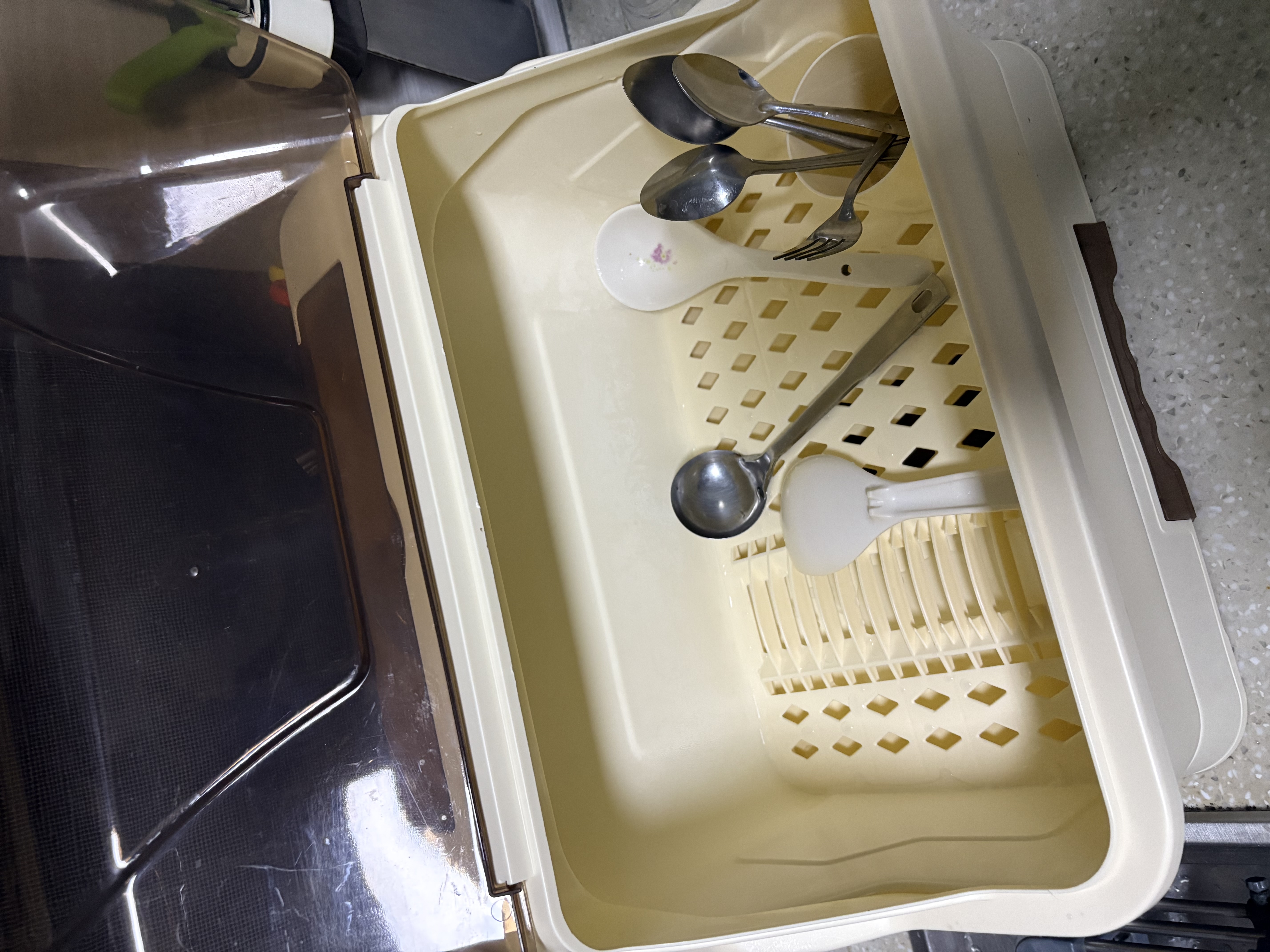 纳份爱厨房置物架碗碟架水杯沥水架碗柜收纳餐具柜筷子笼带盖多功能架 【顶盖奶油】特大8口之家 【品牌特供】免组装收货即用 实拍图