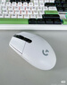 罗技（G）G304 LIGHTSPEED无线鼠标 游戏鼠标 轻质便携 绝地求生FPS鼠标英雄联盟LOL吃鸡 生日礼物 白色 实拍图