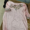 莫代尔高级感老婆睡衣女士纯欲风女款冰丝短袖新款蕾丝性感大码轻奢睡裙 粉色 店长主推 L [90斤-110斤] 实拍图