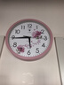 北极星（POLARIS）挂钟 时尚创意客厅钟表 简约石英钟2842粉樱花30cm新年焕新 实拍图
