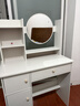 众淘梳妆台小户型化妆桌小型化妆台化妆桌卧室化妆梳妆台卧室 【两柜一抽】暖白色80cm 实拍图