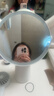 HOUYA化妆镜LED带灯家用桌面台式镜子美妆镜情人节送女友生日礼物 实拍图