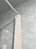 未来式浴室折叠浴帘磁吸防水淋浴房隔断卫生间干湿分离隐形挡水帘免打孔 米白色双侧磁吸【帘+杆】 适用宽度150-179 帘宽1.8米高2米 实拍图